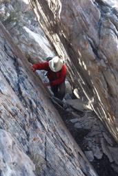 Bob navigates the passage behind the flake [sat oct 21 12:13:11 mdt 2017]